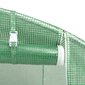 vidaXL Kasvihuone teräsrungolla vihreä 16 m² 4x4x2 m hinta ja tiedot | Kasvihuoneet | hobbyhall.fi