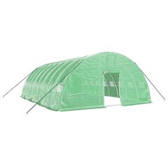 vidaXL Kasvihuone teräsrungolla vihreä 48 m² 8x6x2,85 m hinta ja tiedot | Kasvihuoneet | hobbyhall.fi