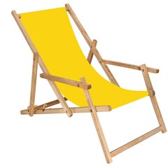 Tuoli käsinojilla Springos DC006 OXFORD40, keltainen hinta ja tiedot | Puutarhatuolit | hobbyhall.fi