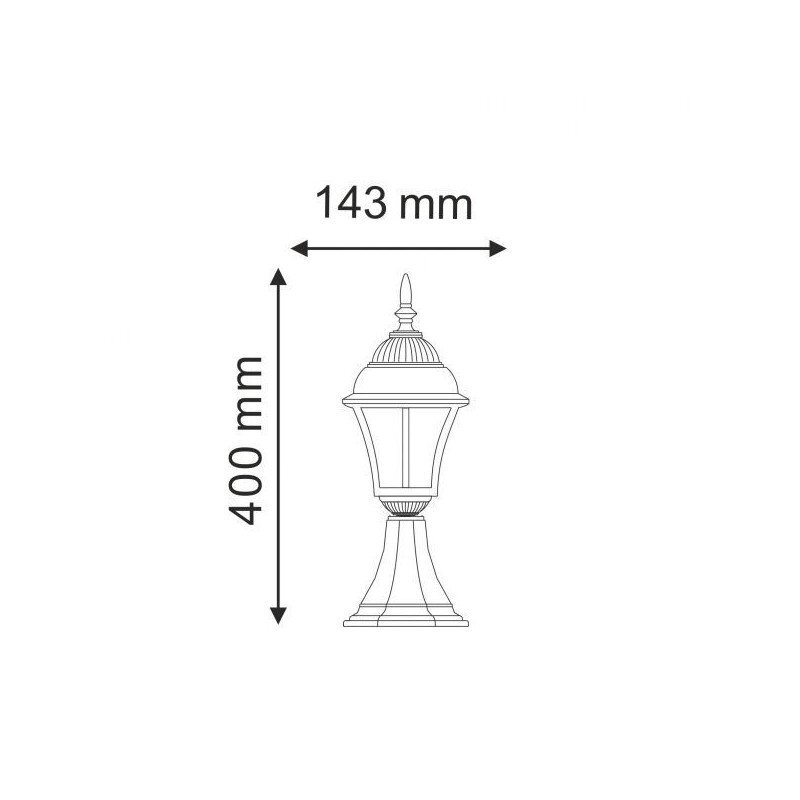 Ulkovalaisin Polux 60W, IP44 hinta ja tiedot | Puutarha- ja ulkovalot | hobbyhall.fi