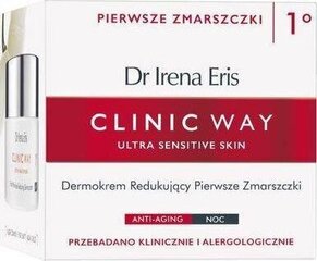 Silottava kasvovoide Dr Irena Eris Clinic Way First Wrinkles Reducing, 50 ml hinta ja tiedot | Kasvovoiteet | hobbyhall.fi