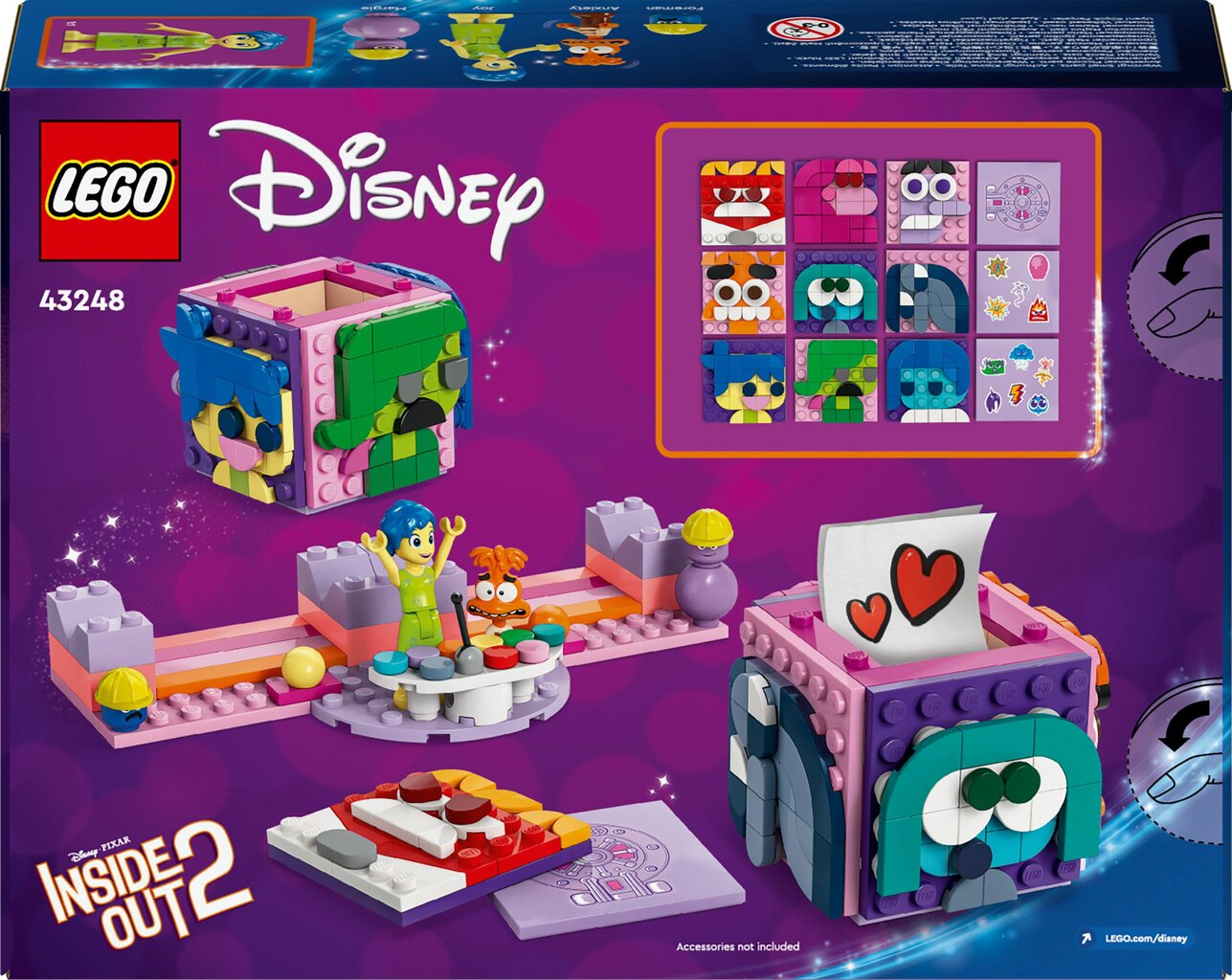 43248 LEGO® Disney Inside Out 2-tunnekuutiot hinta ja tiedot | LEGOT ja rakennuslelut | hobbyhall.fi