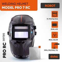 Automaattinen hitsauskypärä DOKA PRO 7 RC Robot hinta ja tiedot | Pään suojavarusteet | hobbyhall.fi