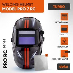 Automaattinen hitsauskypärä DOKA PRO 7 RC Turbo hinta ja tiedot | Pään suojavarusteet | hobbyhall.fi