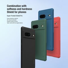 Case Nillkin Super Frosted Shield Pro Google Pixel 7 5G green hinta ja tiedot | Puhelimen kuoret ja kotelot | hobbyhall.fi