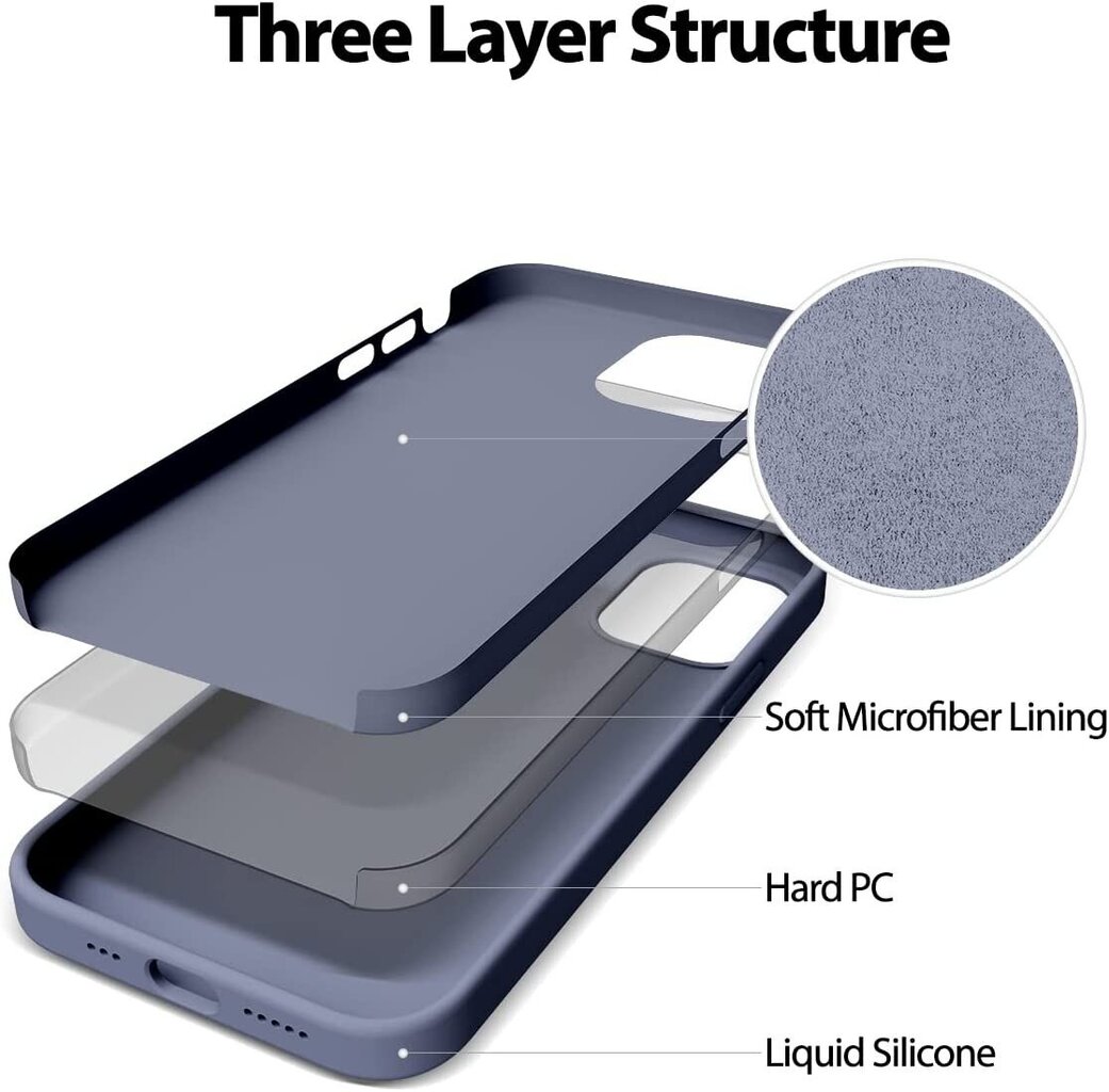 Case Mercury Silicone Case Samsung A256 A25 5G lavander gray hinta ja tiedot | Puhelimen kuoret ja kotelot | hobbyhall.fi