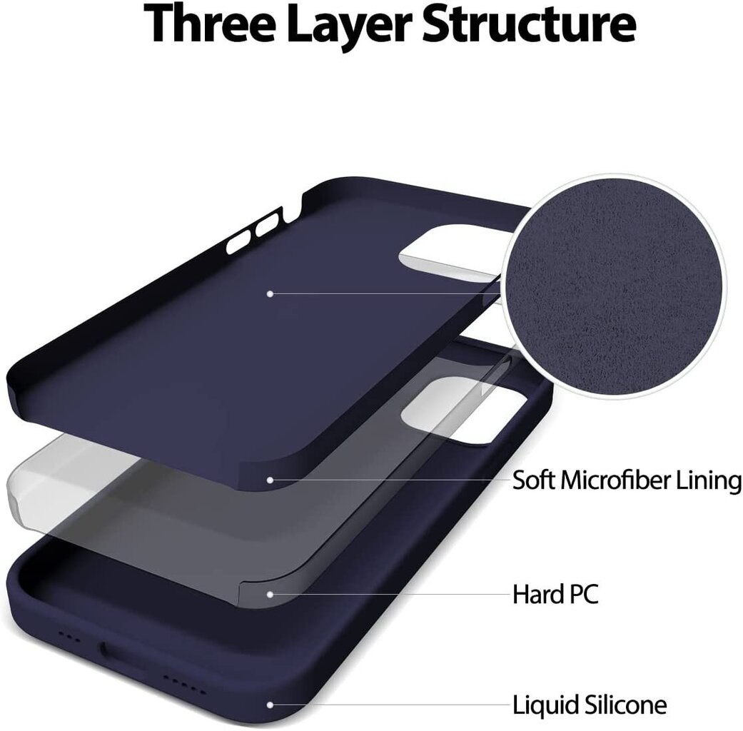 Case Mercury Silicone Case Samsung A256 A25 5G dark blue hinta ja tiedot | Puhelimen kuoret ja kotelot | hobbyhall.fi