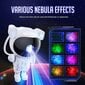 LED 3D galaxy and star projector Astronaut hinta ja tiedot | Juhlakoristeet | hobbyhall.fi