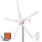 Vaaka-akselinen tuuligeneraattori Vevor 500 W, 12 V, lataussäätimellä hinta ja tiedot | Aggregaatit | hobbyhall.fi