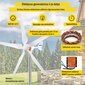 Vaaka-akselinen tuuligeneraattori Vevor 500 W, 12 V, lataussäätimellä hinta ja tiedot | Aggregaatit | hobbyhall.fi