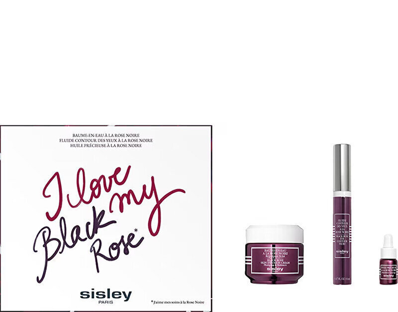 Sarja Sisley’s Black Rose Duo naisille: kasvovoide, 50 ml + silmänympärysseerumi, 14 ml + kasvoöljy, 3 ml (lahja) hinta ja tiedot | Kasvovoiteet | hobbyhall.fi
