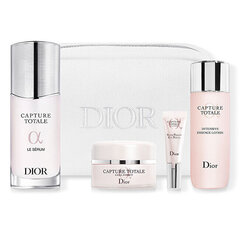 Sarja Dior Capture Total Complete Ritual Care Set: kasvovesi, 50 ml + seerumi, 50 ml + silmänympärysseerumi, 5 ml + kiinteyttävä voide ryppyjä vastaan, 15 ml hinta ja tiedot | Kasvovoiteet | hobbyhall.fi