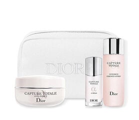 Sarja Dior Capture Total Ritual Care Set: kasvovesi, 50 ml + kiinteyttävä voide ryppyjä vastaan, 50 ml + nuorentava seerumi, 10 ml hinta ja tiedot | Kasvovoiteet | hobbyhall.fi