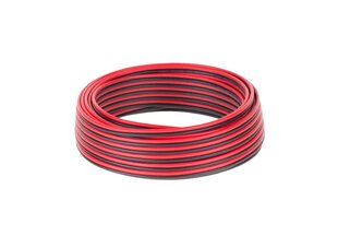 Cca kaiutinkaapeli 0,75 mm musta/punainen 10 m hinta ja tiedot | Cabletech Kodin remontointi | hobbyhall.fi