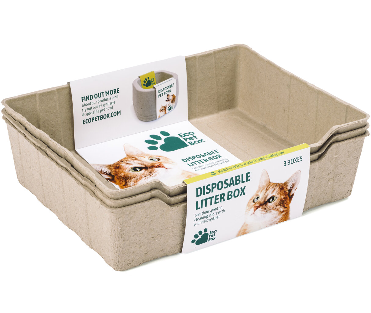 CAT HIEKKALAATIKKO YKSI EcoPetBox 440X340X120mm hinta ja tiedot | Kissan hiekkalaatikot | hobbyhall.fi