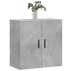 vidaXL Seinäkaappi betoninharmaa 60x31x60 cm tekninen puu hinta ja tiedot | Olohuoneen kaapit ja lipastot | hobbyhall.fi