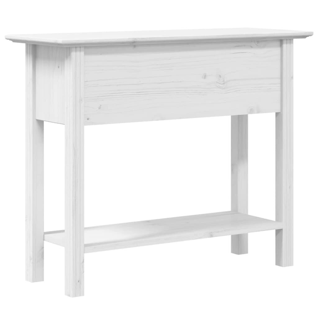 vidaXL Konsolipöytä BODO valkoinen 90x34,5x73 cm täysi mänty hinta ja tiedot | Sivupöydät | hobbyhall.fi