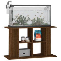 vidaXL Akvaarioteline ruskea tammi 100x40x60 cm tekninen puu hinta ja tiedot | Akvaariotarvikkeet | hobbyhall.fi