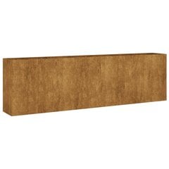 vidaXL Korotettu kukkalaatikko 280x40x80 cm Corten teräs hinta ja tiedot | Kukkalaatikot | hobbyhall.fi