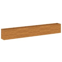 vidaXL Korotettu kukkalaatikko 482x50x69 cm Corten teräs hinta ja tiedot | Kukkalaatikot | hobbyhall.fi