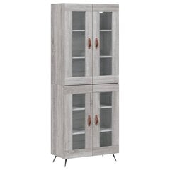 vidaXL Kaappi harmaa Sonoma 69,5x34x180 cm tekninen puu hinta ja tiedot | Lipastot | hobbyhall.fi