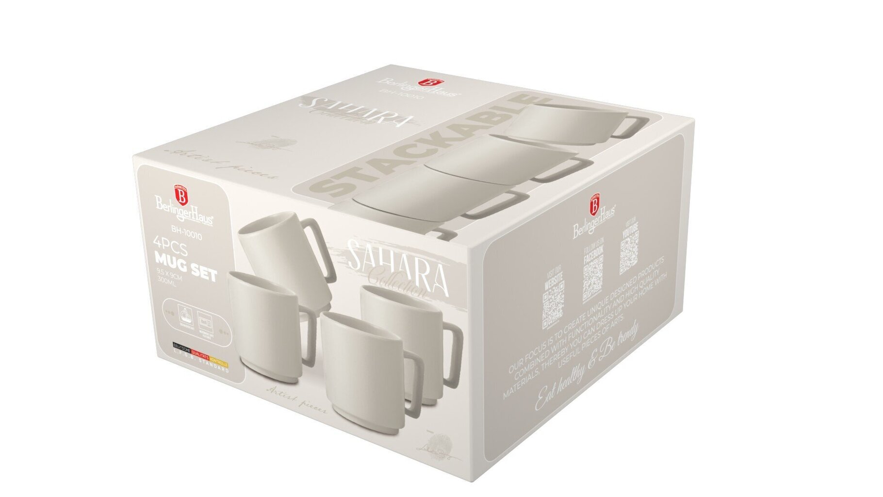 Kupit Berlinger Haus Sahara Collection, 300 ml, 4 kpl hinta ja tiedot | Lasit, mukit ja kannut | hobbyhall.fi