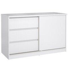 Kenkäkaappi Aatrium Naia, 118,9x50x75,6 cm, valkoinen hinta ja tiedot | Kenkäkaapit ja -hyllyt | hobbyhall.fi