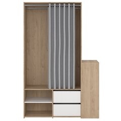 Eteiskaapisto Aatrium Kit, 127x40x197 cm, ruskea hinta ja tiedot | Eteisen lipastot | hobbyhall.fi