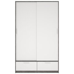 Kaappi Aatrium Line, 121x60x200 cm, valkoinen hinta ja tiedot | Kaapit | hobbyhall.fi