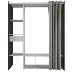 Kaappi Aatrium Montana, 150x50x183 cm, valkoinen/ruskea hinta ja tiedot | Kaapit | hobbyhall.fi