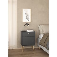 Kaappi Aatrium Bodo, 50x39x72 cm, harmaa hinta ja tiedot | Yöpöydät | hobbyhall.fi