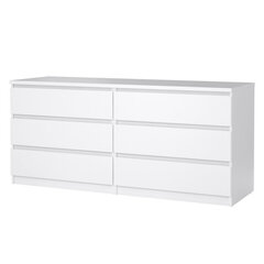 Lipasto Aatrium Naia, 154x50x70 cm, valkoinen hinta ja tiedot | Lipastot | hobbyhall.fi