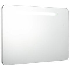 vidaXL LED kylpyhuoneen peilikaappi 80x9,5x55 cm hinta ja tiedot | Kylpyhuonekaapit | hobbyhall.fi