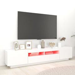 vidaXL TV-taso LED-valoilla valkoinen 200x35x40 cm hinta ja tiedot | TV-tasot | hobbyhall.fi