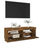 vidaXL TV-taso LED-valoilla savutammi 100x35x40 cm hinta ja tiedot | TV-tasot | hobbyhall.fi