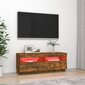 vidaXL TV-taso LED-valoilla savutammi 100x35x40 cm hinta ja tiedot | TV-tasot | hobbyhall.fi