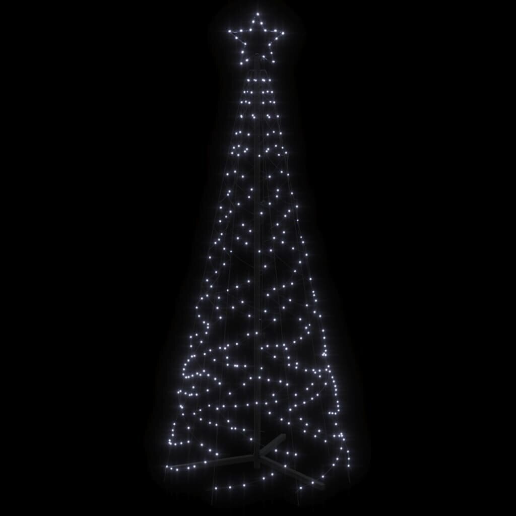 vidaXL Kartio joulukuusi 200 kylmän valkoista LED-valoa 70x180 cm hinta ja tiedot | Jouluvalot | hobbyhall.fi