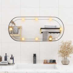 vidaXL Seinäpeili LED-valoilla 35x80 cm lasi ovaali hinta ja tiedot | Peilit | hobbyhall.fi