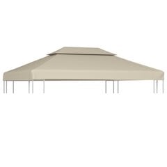 vidaXL Huvimajan vaihtokatto 310 g/m² Beige 3 x 4 m hinta ja tiedot | Puutarhapaviljongit | hobbyhall.fi