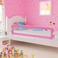 vidaXL Turvalaita sänkyyn polyesteri 180x42 cm pinkki hinta ja tiedot | Lasten turvallisuus | hobbyhall.fi