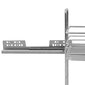 vidaXL 2-kerroksinen ulosvedettävä keittiön hylly hopea 47x15x54,5 cm hinta ja tiedot | Keittiövälineet | hobbyhall.fi
