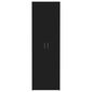 vidaXL Toimistokaappi musta 60x32x190 cm lastulevy hinta ja tiedot | Kaapit | hobbyhall.fi