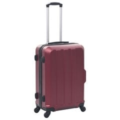 vidaXL Kovapintainen matkalaukkusarja 3 kpl viininpunainen ABS hinta ja tiedot | Matkalaukut ja -kassit | hobbyhall.fi