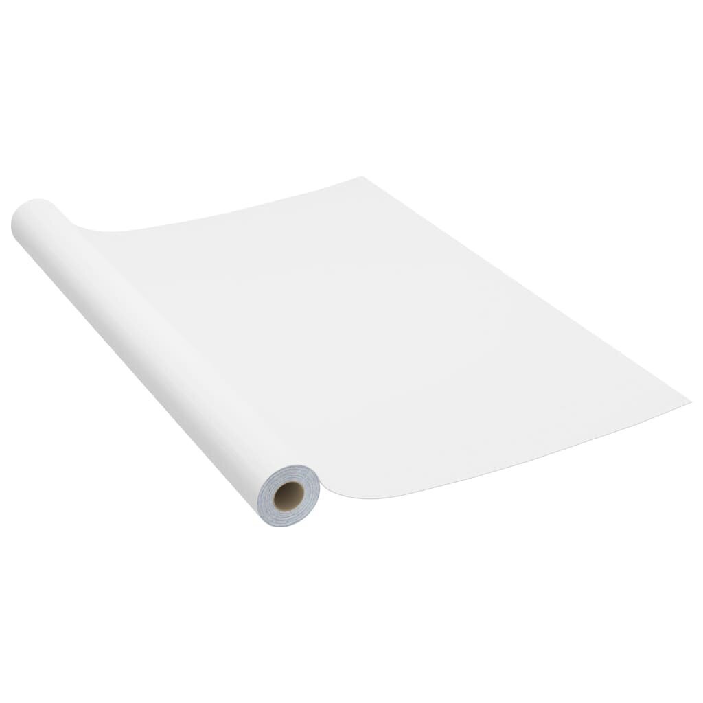 vidaXL Itseliimautuva huonekalukalvo valkoinen 500x90 cm PVC hinta ja tiedot | Ikkunakalvot ja kontaktimuovit | hobbyhall.fi
