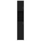 vidaXL Kylpyhuonekaappi musta 32x25,5x190 cm lastulevy hinta ja tiedot | Kylpyhuonekaapit | hobbyhall.fi