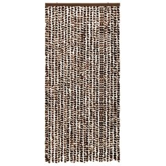 vidaXL Hyönteisverho ruskea ja valkoinen 100x220 cm Chenille hinta ja tiedot | Hyttysverkot | hobbyhall.fi