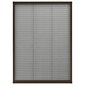 vidaXL Laskostettu hyönteisverkko ikkunaan 80x120 cm alumiini ruskea hinta ja tiedot | Hyttysverkot | hobbyhall.fi