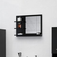 vidaXL Kylpyhuonepeili musta 60x10,5x45 cm lastulevy hinta ja tiedot | Kylpyhuonepeilit | hobbyhall.fi