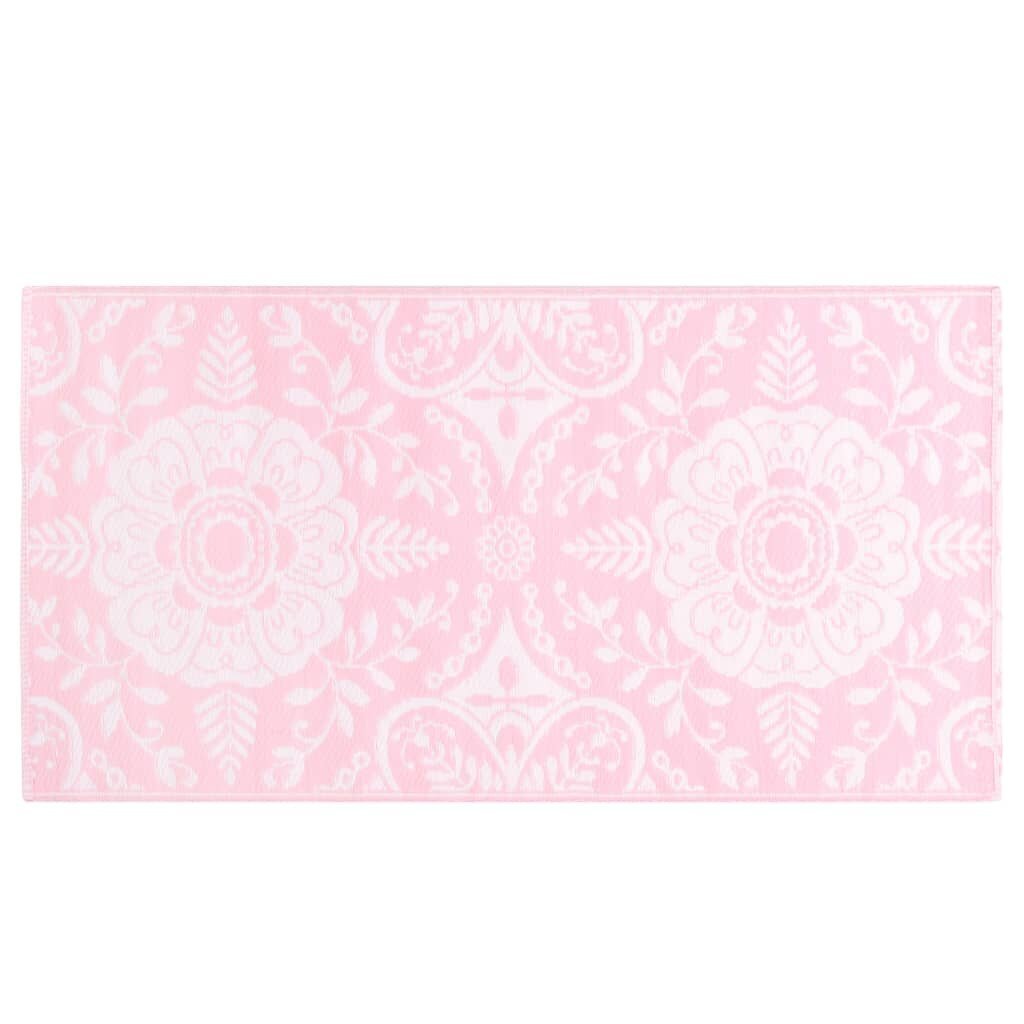 vidaXL Ulkomatto pinkki 120x180 cm PP hinta ja tiedot | Isot matot | hobbyhall.fi