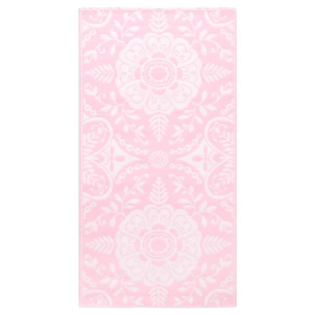 vidaXL Ulkomatto pinkki 120x180 cm PP hinta ja tiedot | Isot matot | hobbyhall.fi